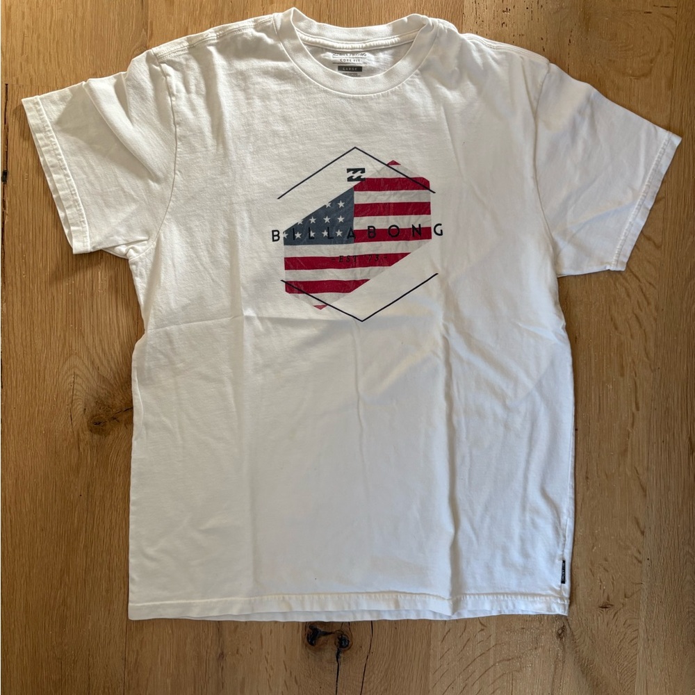 Billabong USA White Graphic T-Shirt
